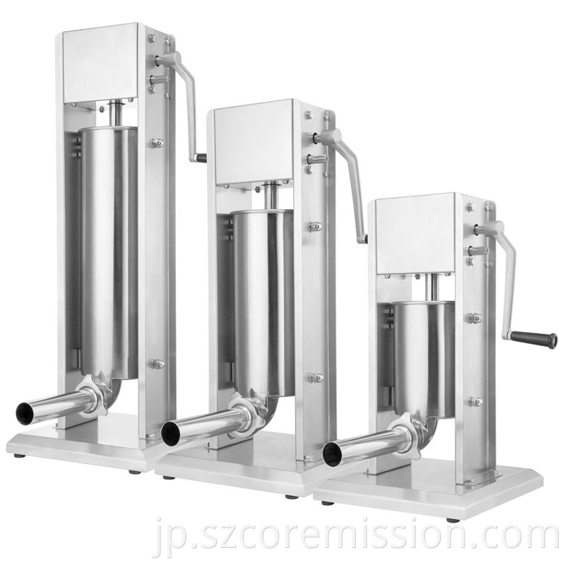 4 Filling Spouts Vertical Sausage Press Machine